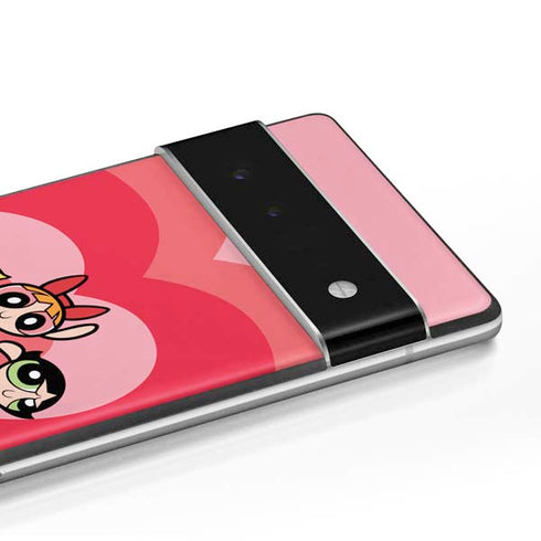 Cartoon Network Powerpuff Girls Hearts Google Pixel 6 Pro Skin